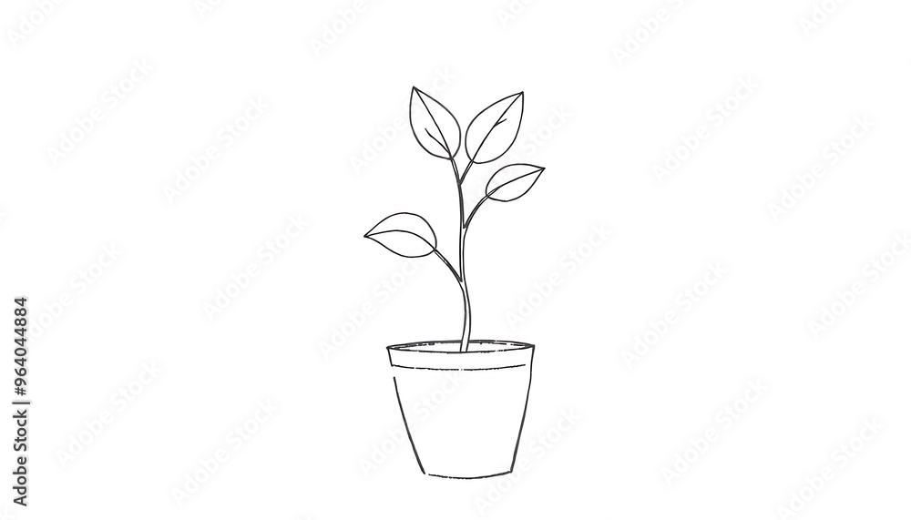 Potted Plant Sketch