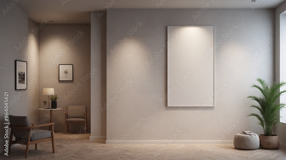 Home interior mock-up with sofa, table and decor in living room, Modern home interior Home interior mock-up with sofa, table and decor in living room, Modern home interior