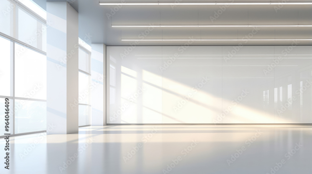 Minimalist Modern Office with Natural Light Minimalist Modern Office with Natural Light