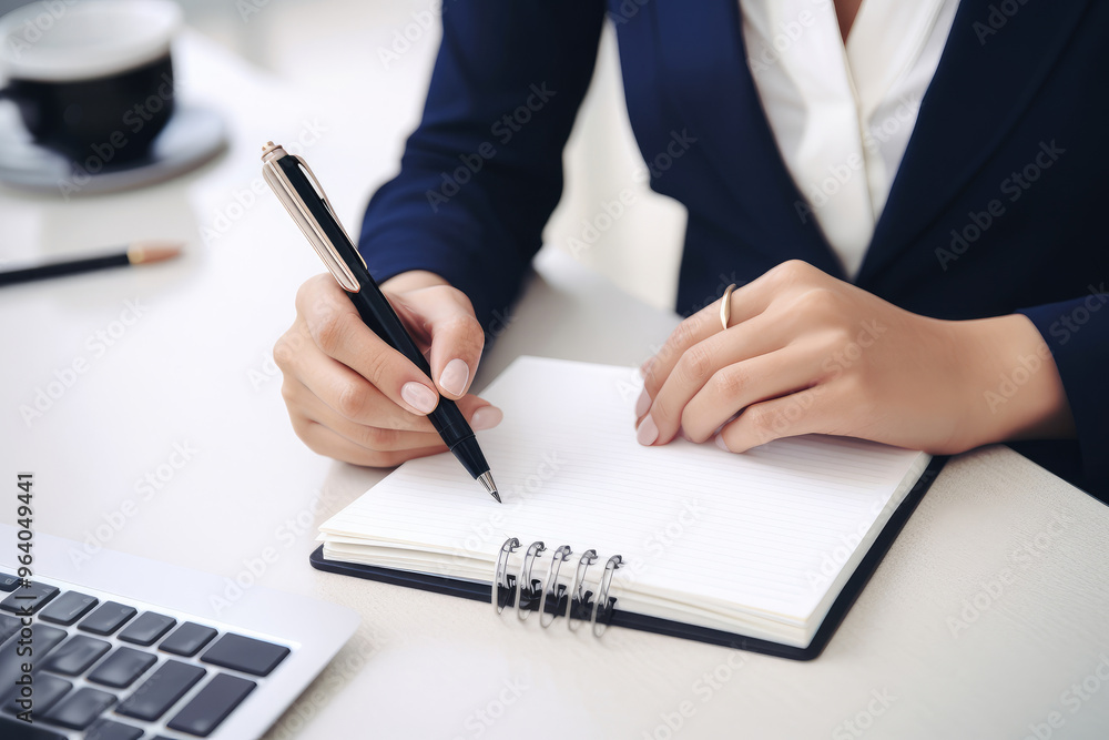 Professional Businesswoman Organizing Thoughts Professional Businesswoman Organizing Thoughts