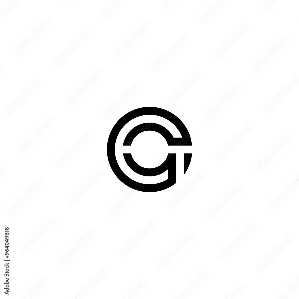 Minimalist Monogram Logo Design with Interlocking Letters Minimalist Monogram Logo Design with Interlocking Letters