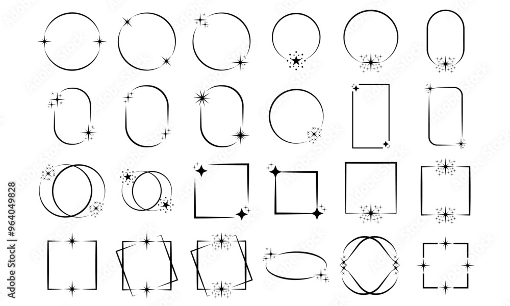 Frame With Star Icon, Simple Icon Vector Design, best used for presentation, application, web and banne Frame With Star Icon, Simple Icon Vector Design, best used for presentation, application, web and banne