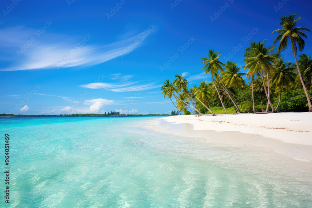 Fototapeta premium Serene Tropical Beach Escape