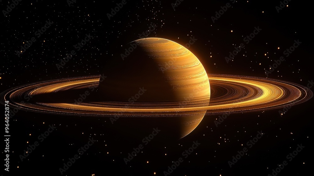 Saturn illustrated with textured patterns, incorporating rich, detailed ring surfaces and a visually striking planetary appearance. Saturn illustrated with textured patterns, incorporating rich, detailed ring surfaces and a visually striking planetary appearance.
