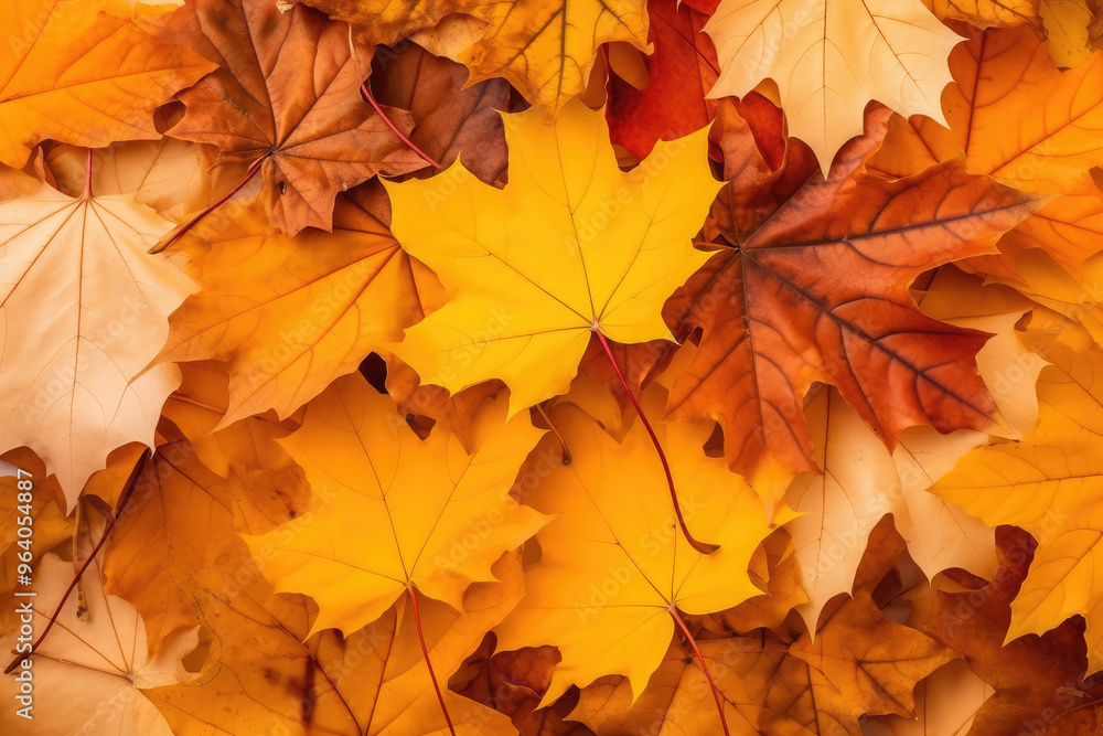 Colorful Autumn Leaves Close-up Background Texture Colorful Autumn Leaves Close-up Background Texture