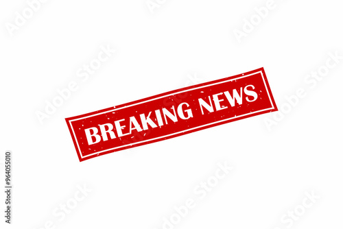 Breaking news stamp