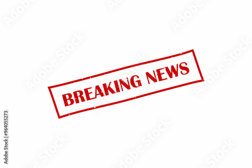Breaking news stamp