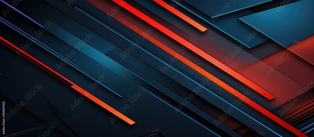 Abstract Geometric Shapes with Red Accents Background Abstract Geometric Shapes with Red Accents Background