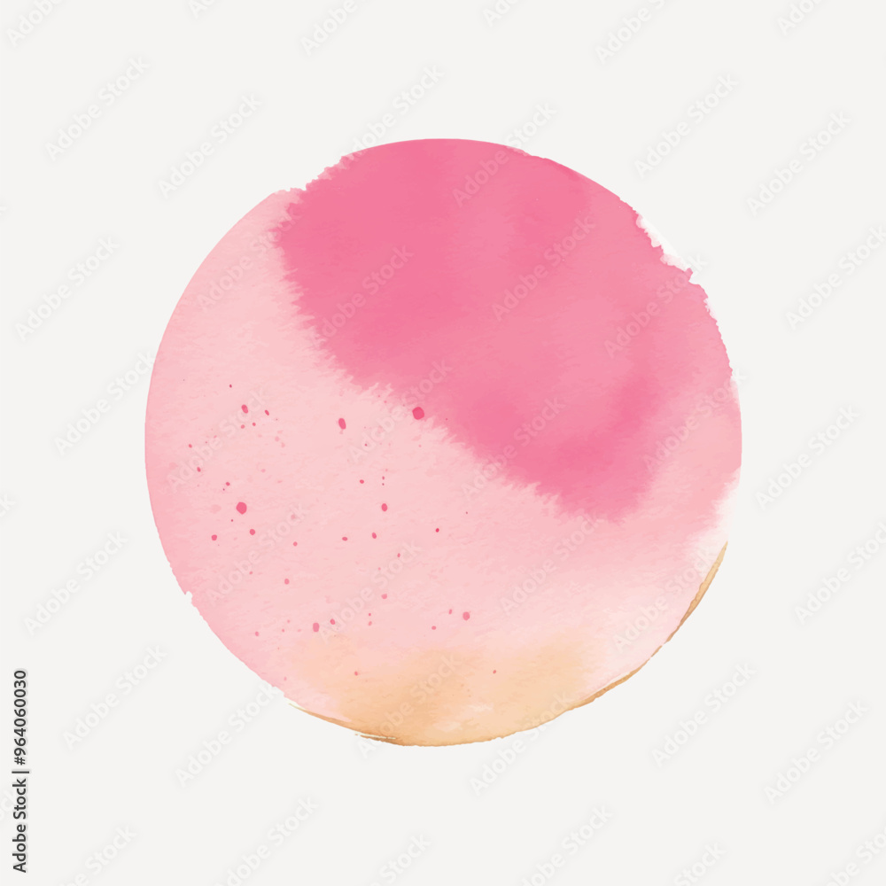 Abstract watercolor pink circle Abstract watercolor pink circle