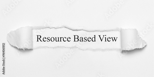 Resource Based View	 photo