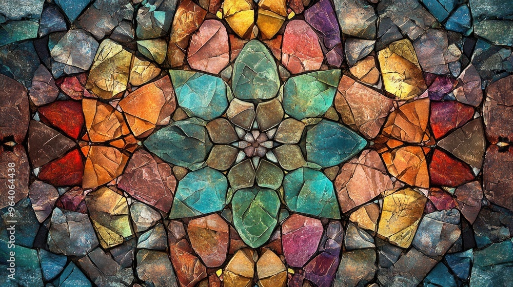 colorful kaleidoscope of fantasy stone tiles colorful kaleidoscope of fantasy stone tiles