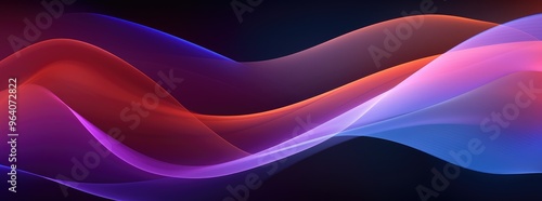 Vibrant Abstract Colorful Wave Background