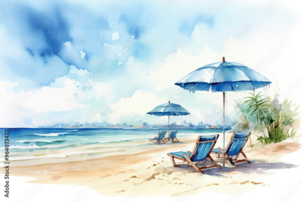 Fototapeta premium Summer beach outdoors nature.