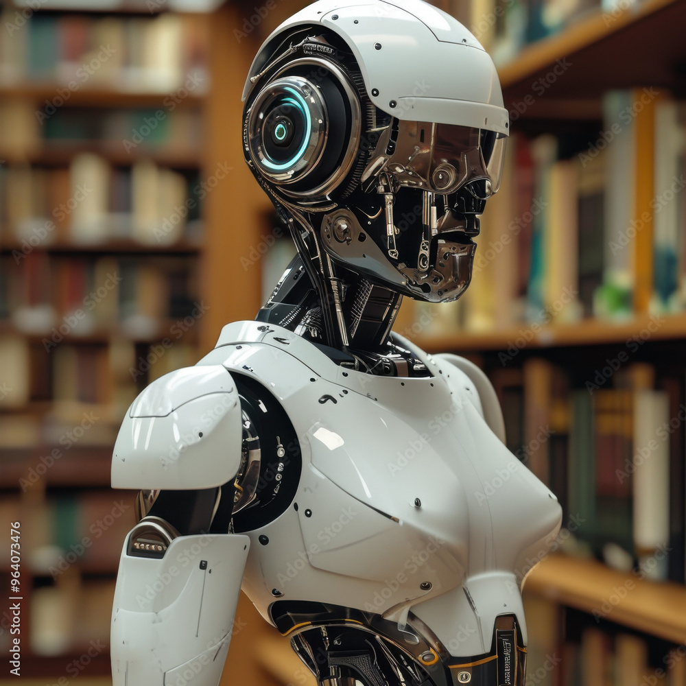 Fototapeta premium robot on the wall
