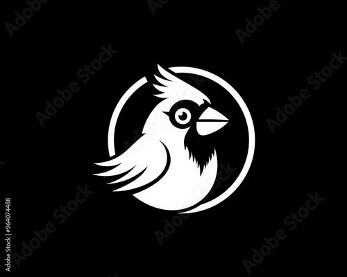 cardinal bird vector logo