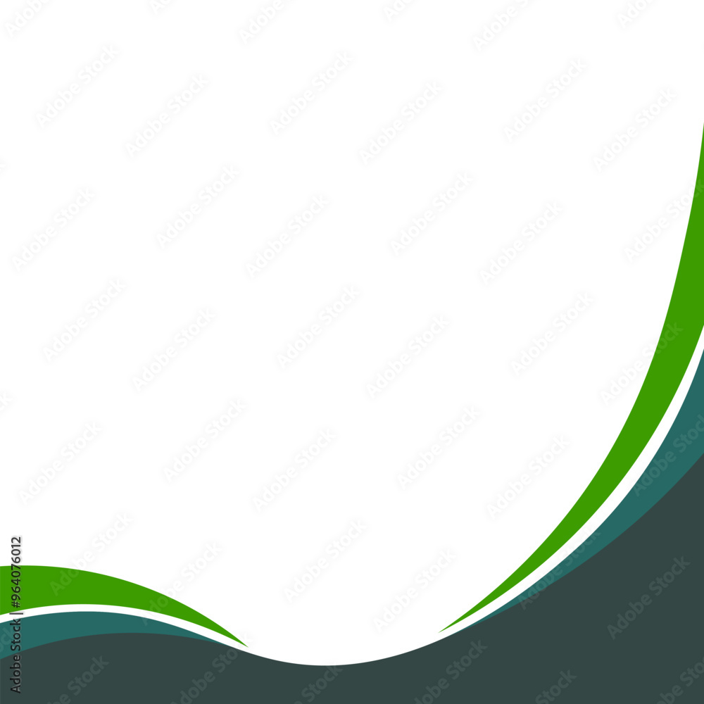 Abstract Modern Wavy Footer Decoration Abstract Modern Wavy Footer Decoration