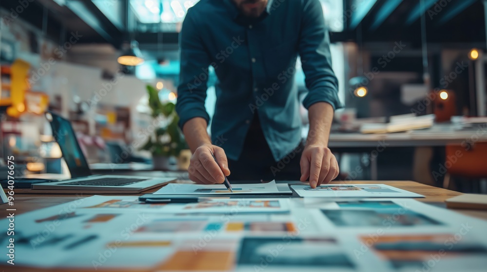 creative designer working on a project creative designer working on a project