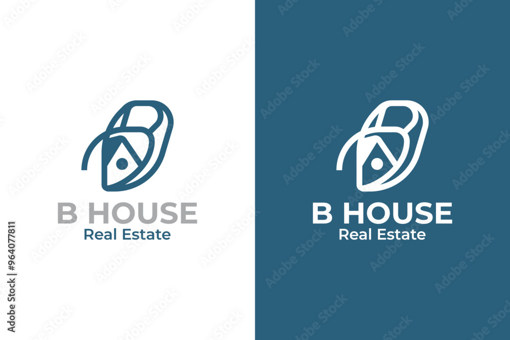 Letter b real estate logo, house icon, apartment logo template, agency logo, mortgage, architecture logo, realtor Letter b real estate logo, house icon, apartment logo template, agency logo, mortgage, architecture logo, realtor