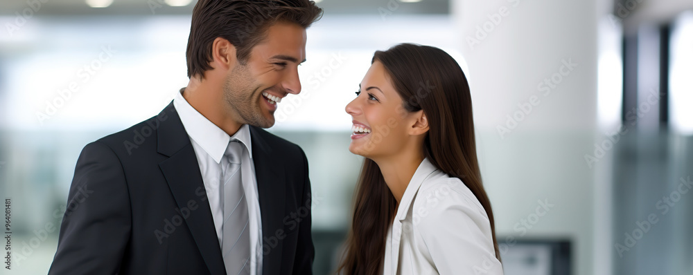 A joyful couple enjoying a moment together A joyful couple enjoying a moment together