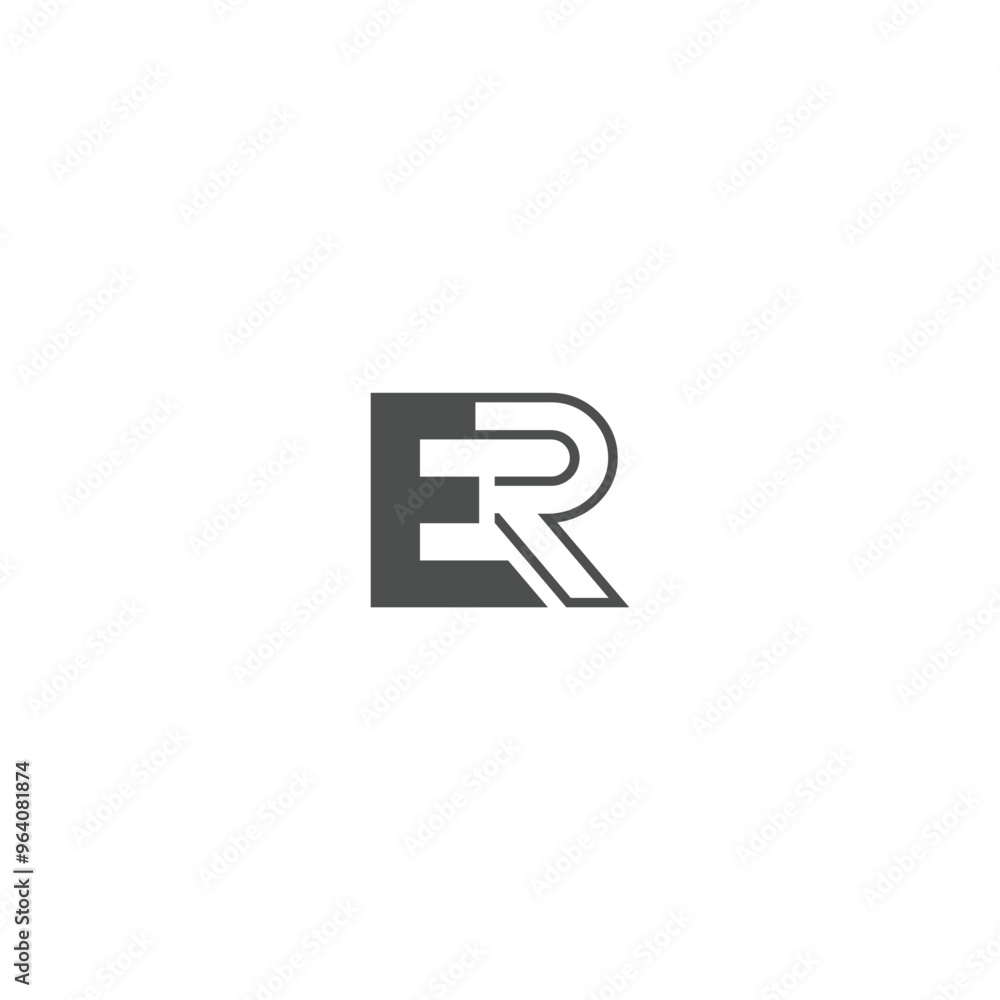 ER or RE abstract letter outstanding professional business awesome artistic branding company different colors illustration logo design. ER or RE abstract letter outstanding professional business awesome artistic branding company different colors illustration logo design.