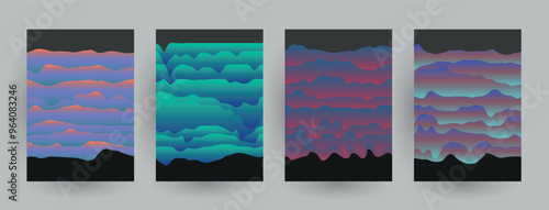 Liquid color background design. Futuristic design posters