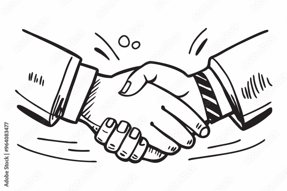 Fototapeta premium Veterans Day, Veteran Handshake, AI Generation