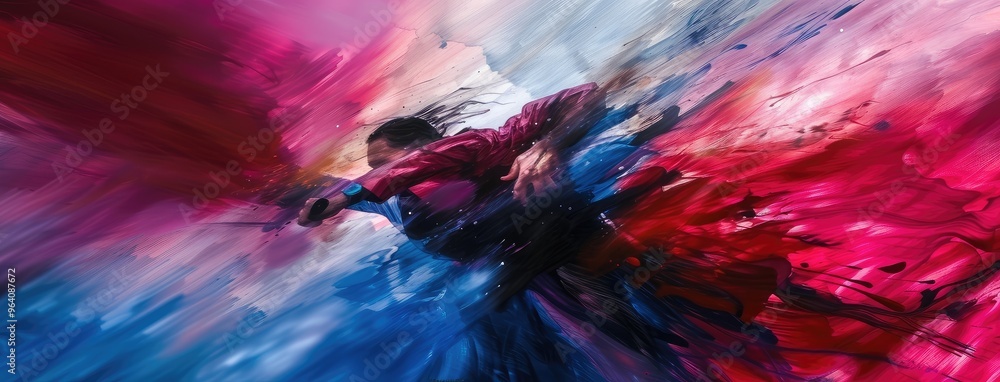Abstract Figurative Art in Dynamic Color Bursts Abstract Figurative Art in Dynamic Color Bursts