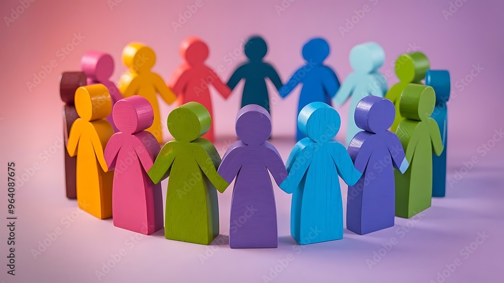 A Colorful Wooden Figure Representing a Person with a Divers Mask for Decorative or Educational Use A Colorful Wooden Figure Representing a Person with a Divers Mask for Decorative or Educational Use