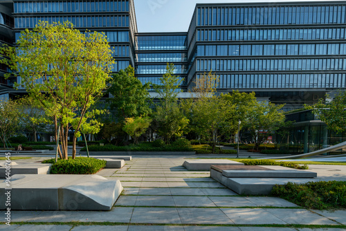 Digital Industry Park Square and Office Building，Hangzhou, China photo