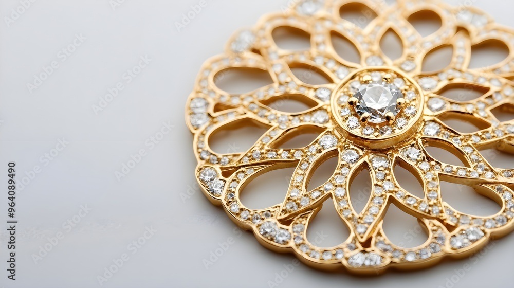 Diamond Jewelry Pendant Close-Up Macro Photography Diamond Jewelry Pendant Close-Up Macro Photography