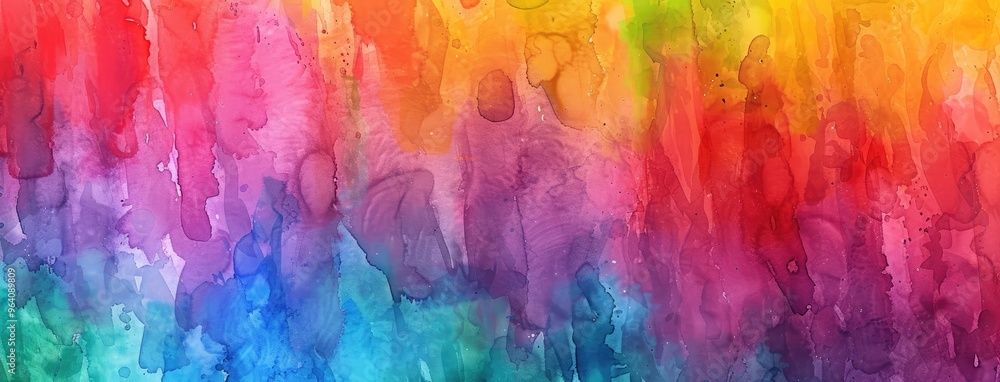 Vibrant Rainbow Watercolor Background Texture Vibrant Rainbow Watercolor Background Texture