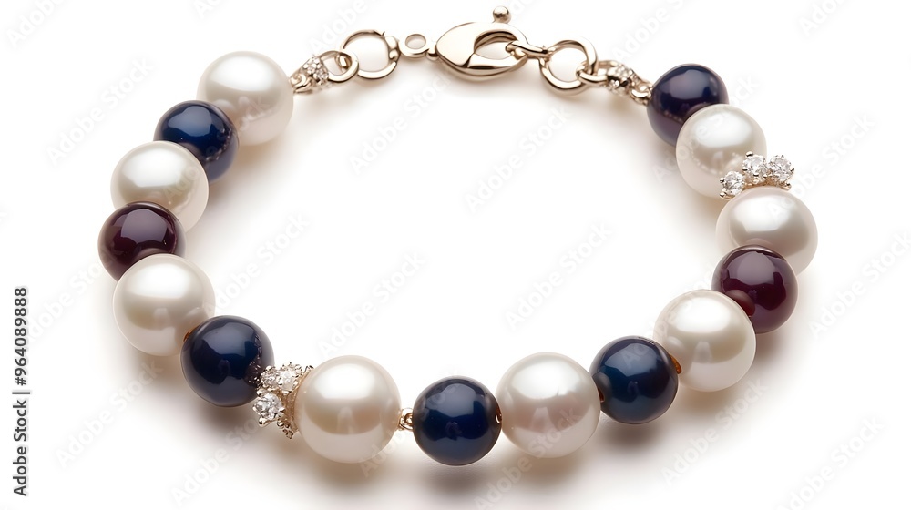 Elegant Pearl & Gemstone Bracelet Jewelry Elegant Pearl & Gemstone Bracelet Jewelry
