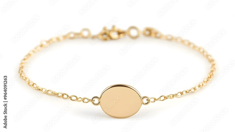 Gold Circle Bracelet with Chain for Jewelry Design Gold Circle Bracelet with Chain for Jewelry Design