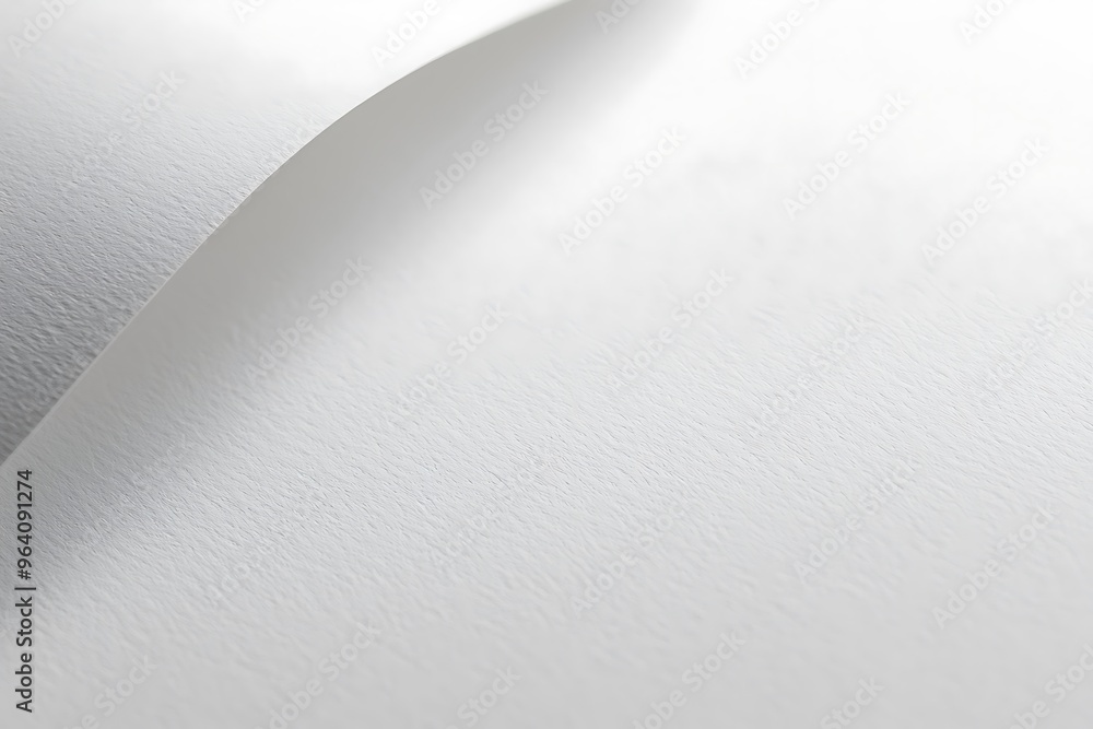 Close-up of a Curled White Paper Corner Against a Light Background Close-up of a Curled White Paper Corner Against a Light Background