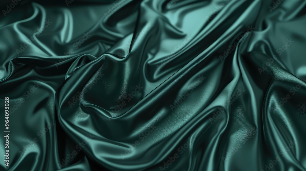Luxurious Emerald Green Silk Textured Fabric Luxurious Emerald Green Silk Textured Fabric