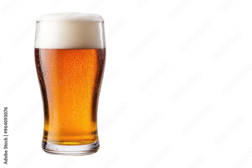 A refreshing glass of golden beer with a foamy head, perfect for celebrations or relaxing moments. A refreshing glass of golden beer with a foamy head, perfect for celebrations or relaxing moments.