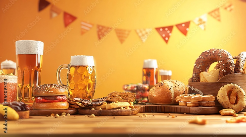 Obraz premium oktoberfest day concept