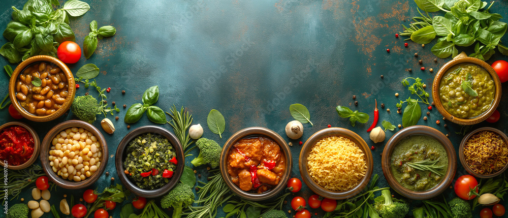 Food Rituals and Celebrations with blank space on the right for text Food Rituals and Celebrations with blank space on the right for text