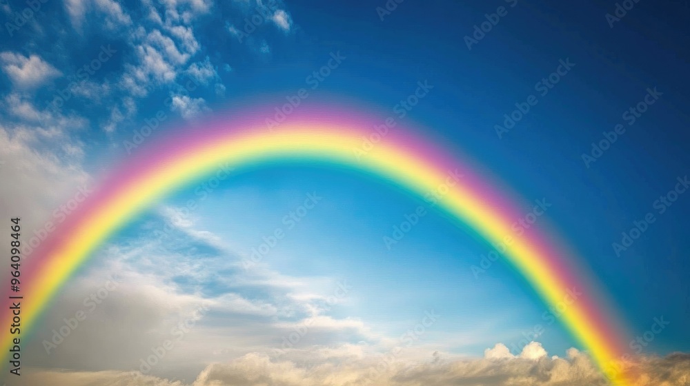 Rainbow in the beautiful sky Rainbow in the beautiful sky