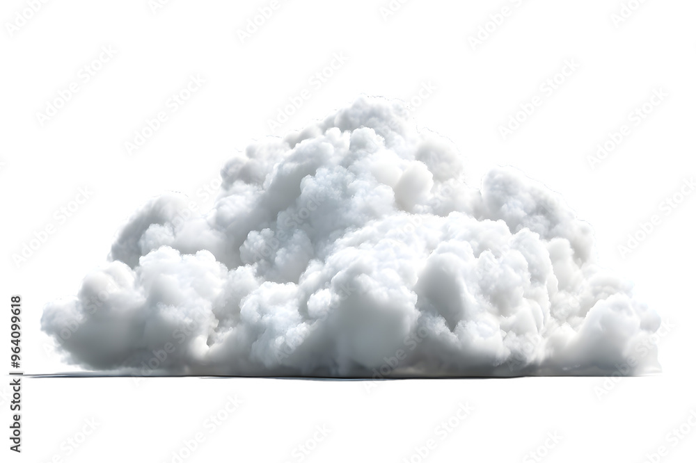 White soft cloud isolated on transparent background White soft cloud isolated on transparent background