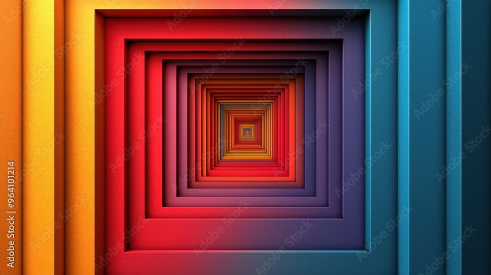 Vibrant Multi-Colored Frame with Soft Gradients on Playful Energetic Background Design Vibrant Multi-Colored Frame with Soft Gradients on Playful Energetic Background Design