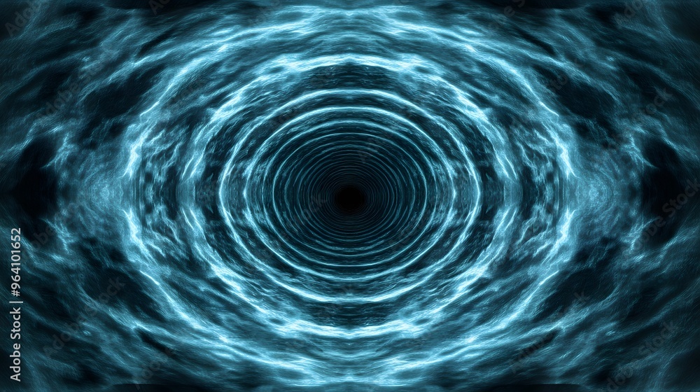 Abstract Blue Swirling Tunnel Background Abstract Blue Swirling Tunnel Background