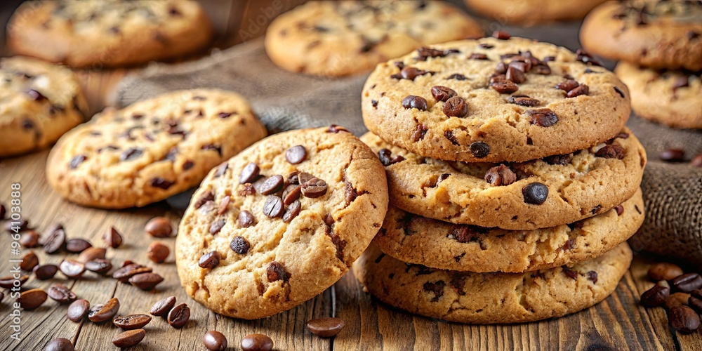 Delicious homemade cookies loaded with sesame seeds and chocolate chunks Delicious homemade cookies loaded with sesame seeds and chocolate chunks
