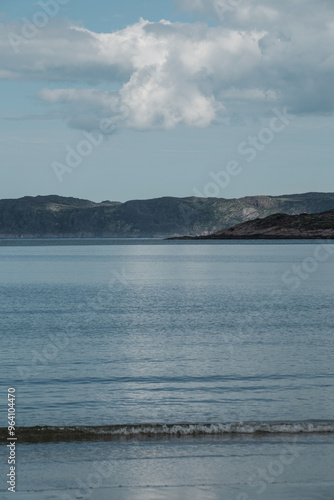 Barents Sea shore in Teribenka, Murmansk region