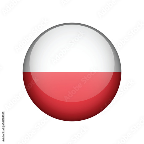 Free Download Flag of Poland. Round icon vector - GFXLoad