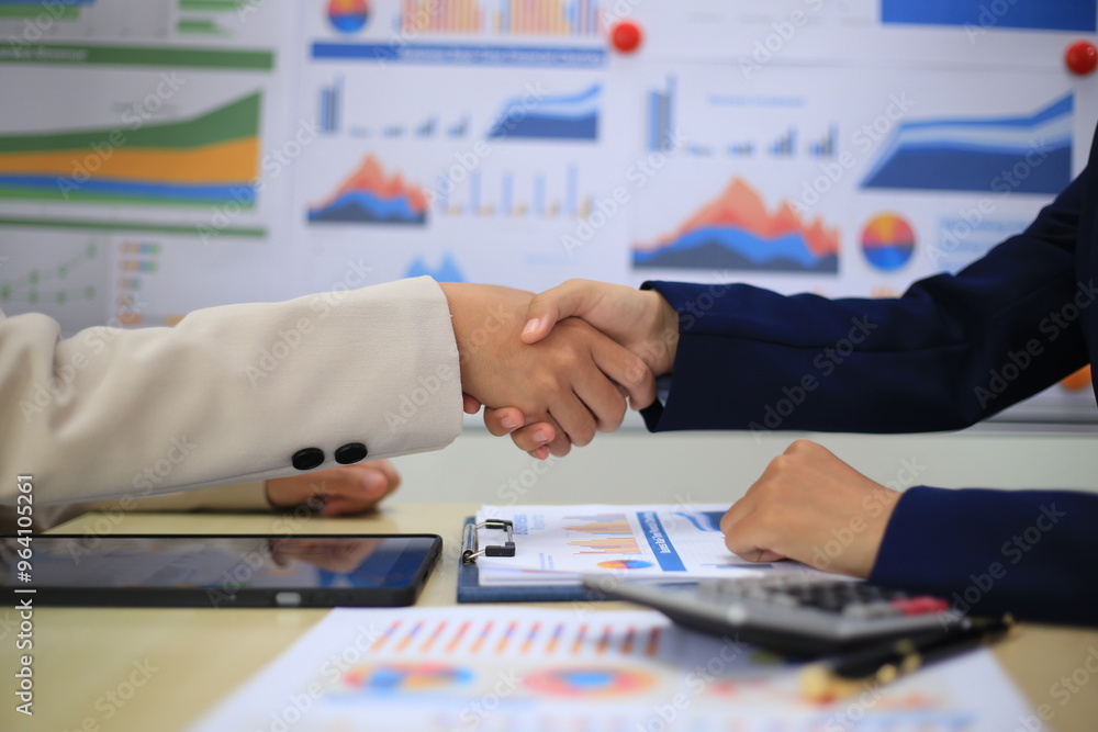 © Yanisa - Business shake hands end meeting Successful businessmen shake hands after a good deal. © Yanisa - Business shake hands end meeting Successful businessmen shake hands after a good deal.