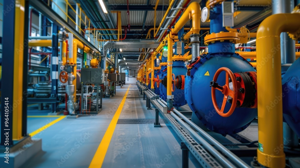Fototapeta premium Modern Industrial Pipeline System