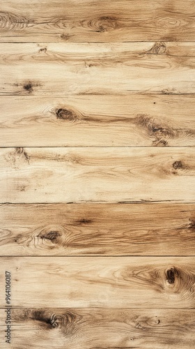 Beige Oak Wood Background Top View