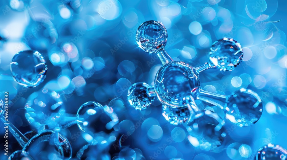 Detailed Molecular Structure in Blue Light Detailed Molecular Structure in Blue Light