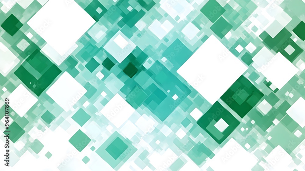 Abstract Green and White Geometric Pattern Background Abstract Green and White Geometric Pattern Background